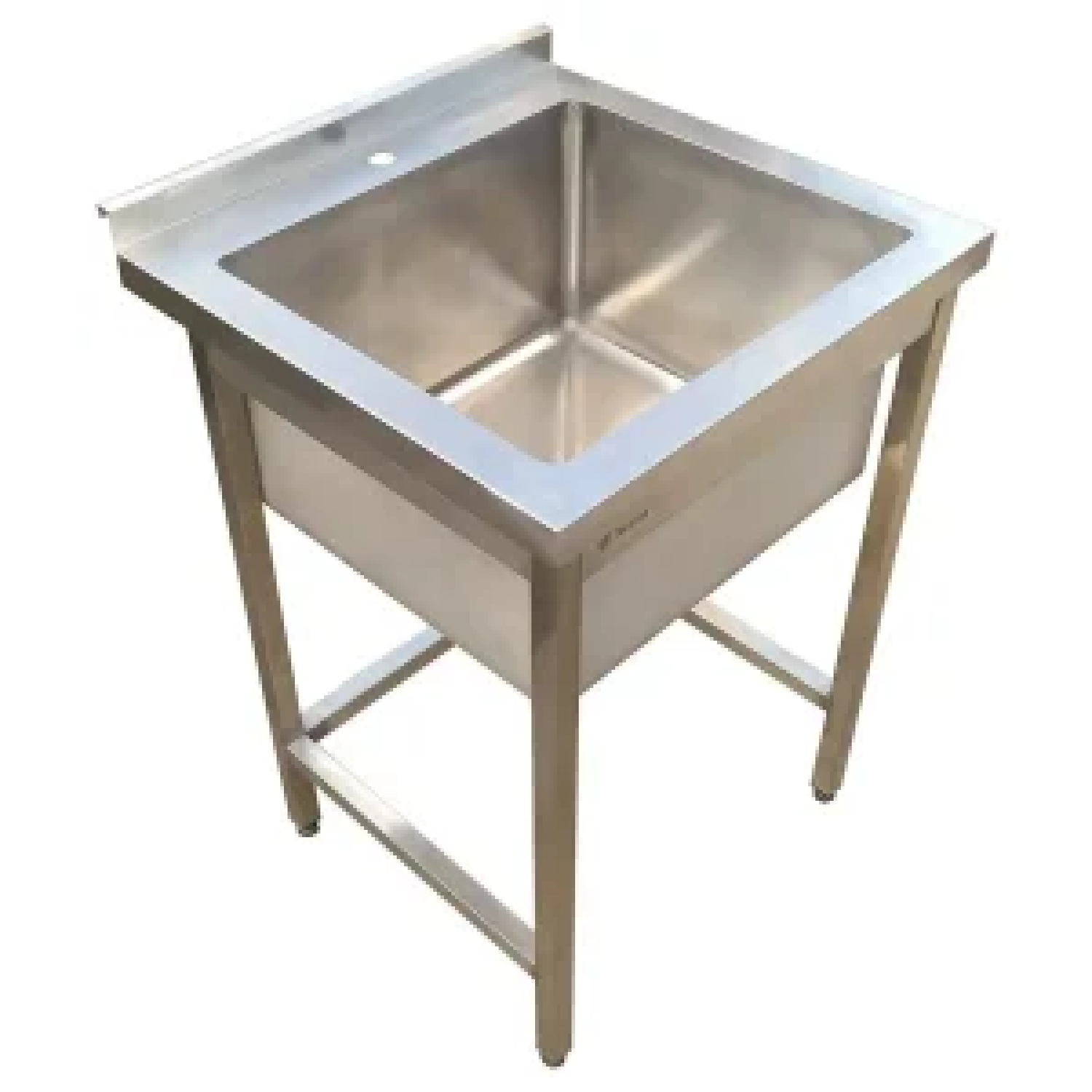 Ванна мийна виробнича Tehma 1 секц. з п/об бортом 1400х600х850