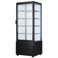 Шафа-вітрина холодильна EWT INOX RT98B black
