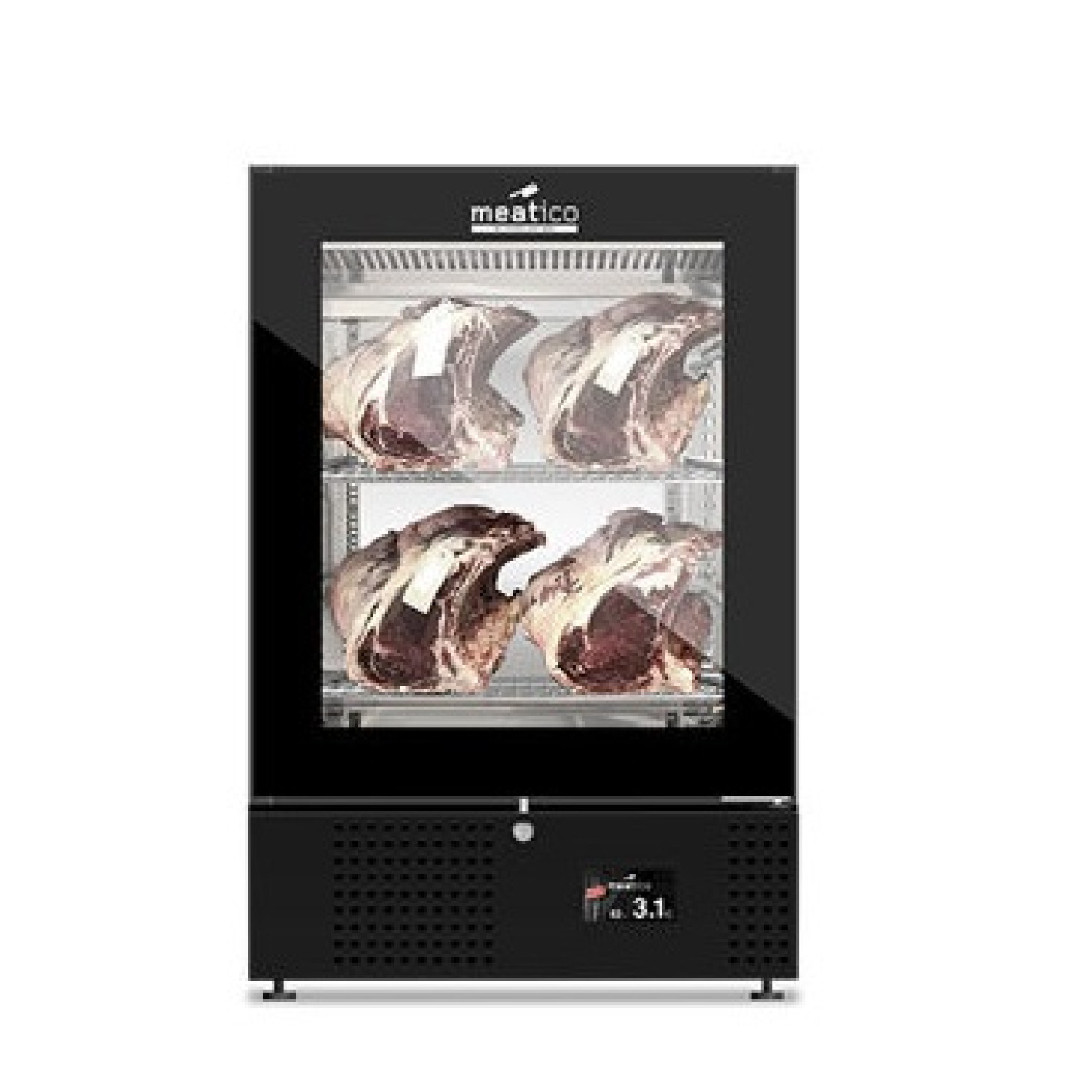 Шафа холодильна Meatico AC9528 STG GREEN MEAT 150 BLACK GLASS