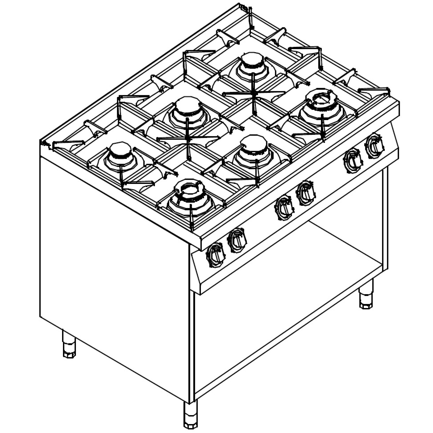 Плита газова Kogast PST69/P