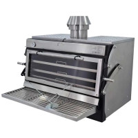Піч на деревному вугіллі Pira 120 Lux INOX ED