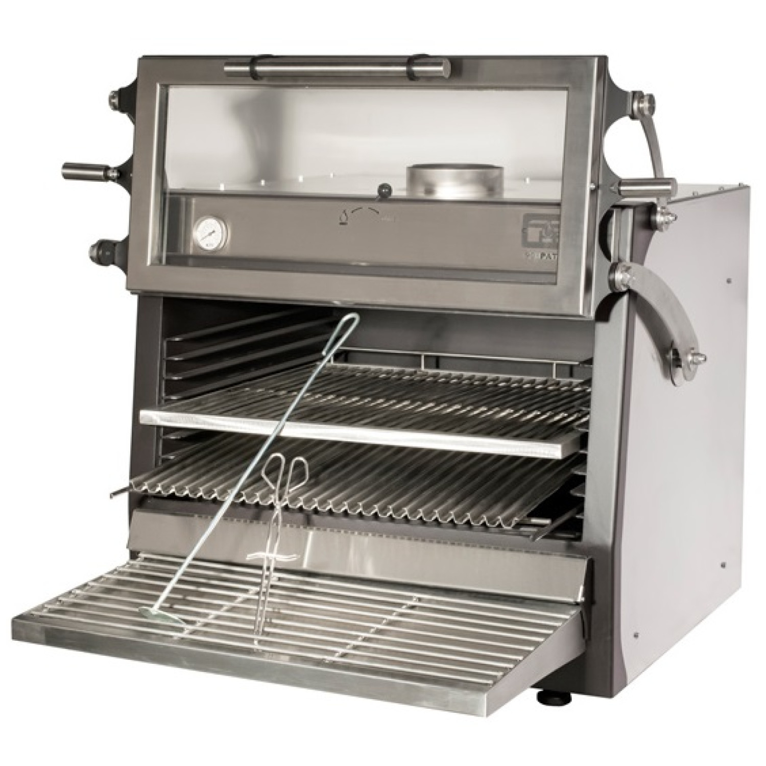 Піч на деревному вугіллі Pira 90 LUX INOX ED