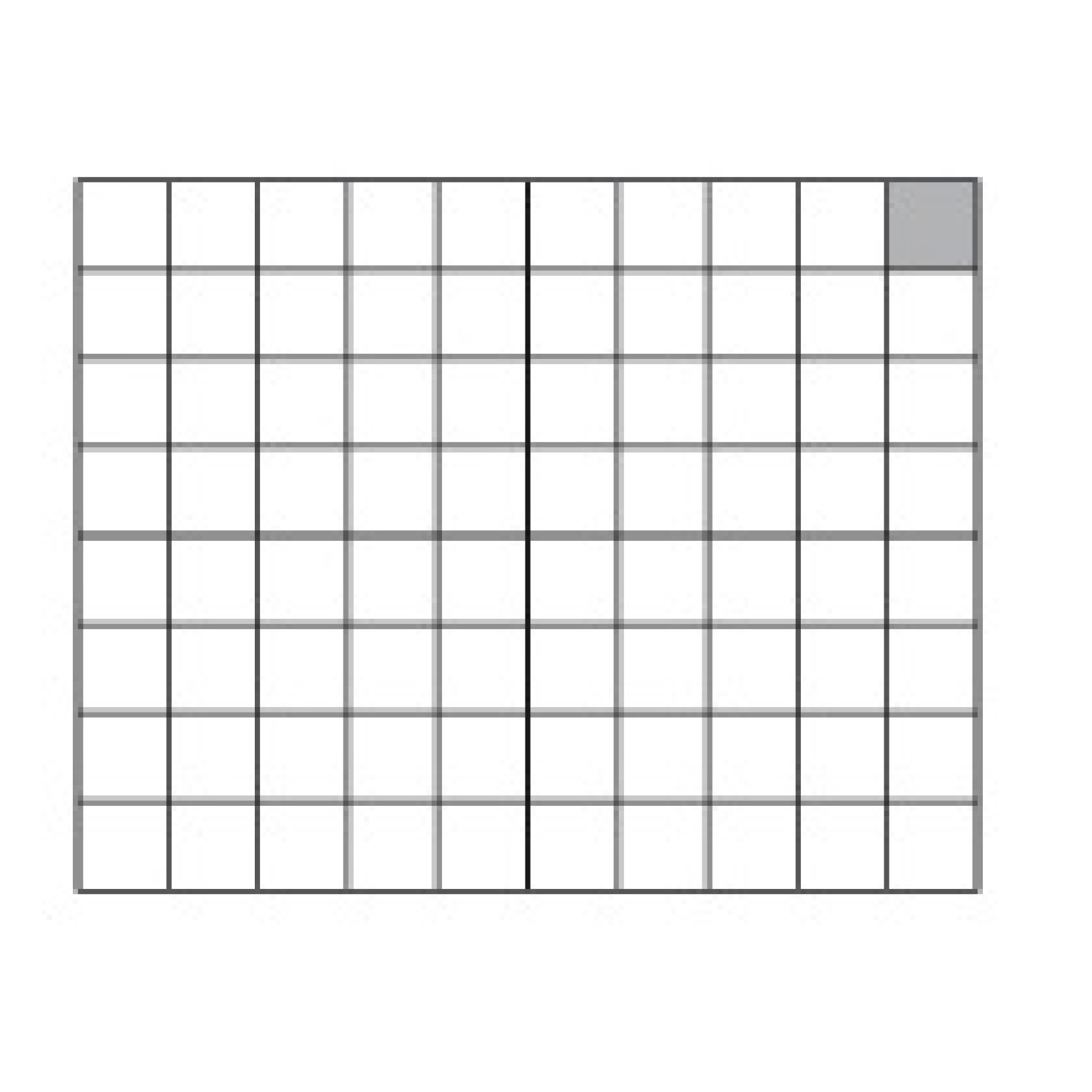 Решітка Waico 80 делений 50x50