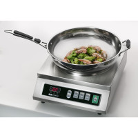 Плита індукційна вок HURAKAN HKN-ICW35M WOK з механічним управлінням, 3500W