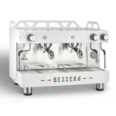 КАВОВАРКА BEZZERA ДВОХПОСТОВА НАПІВАВТОМАТИЧНА MODA PM/WHITE