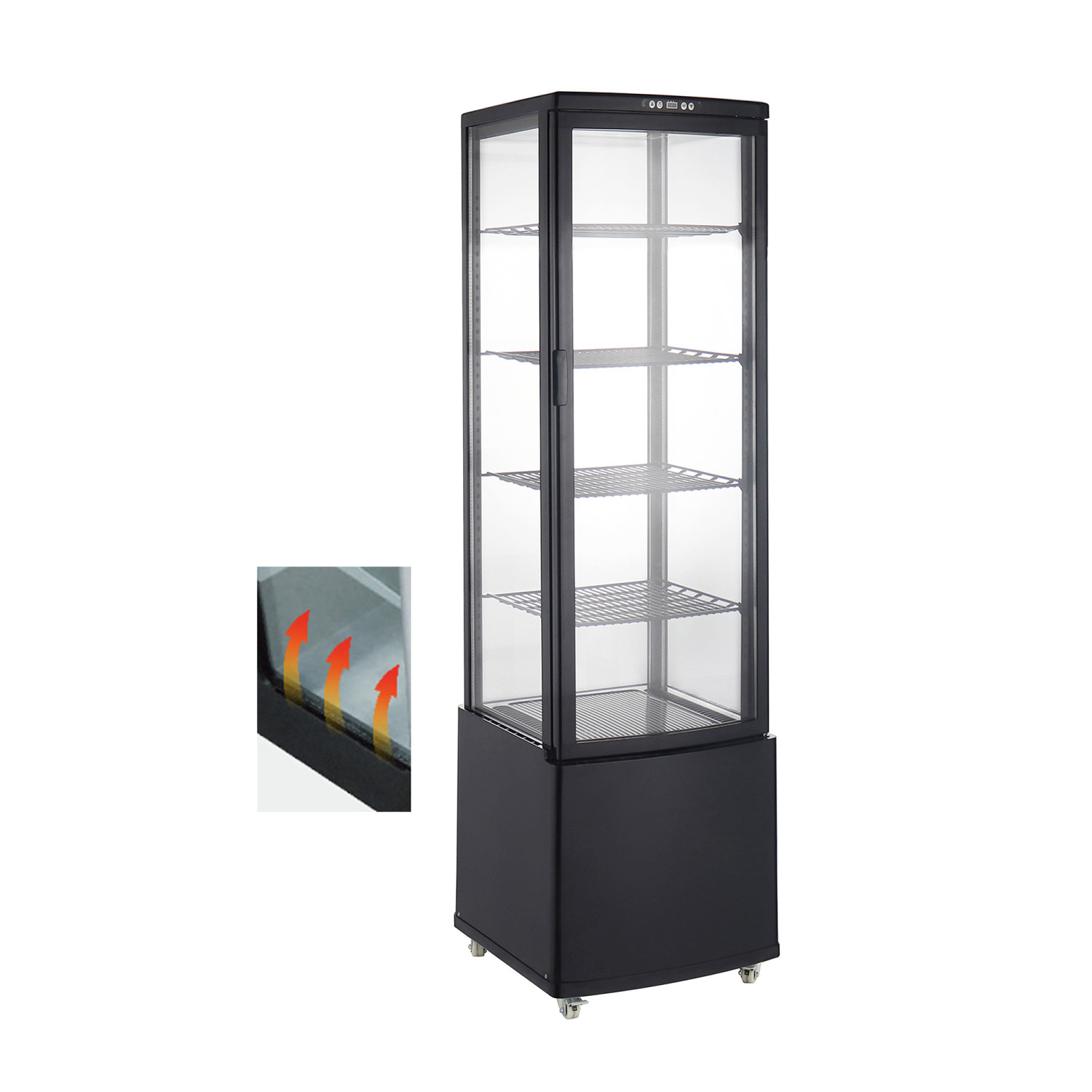 Вітрина холодильна GoodFood RT235L3 чорна