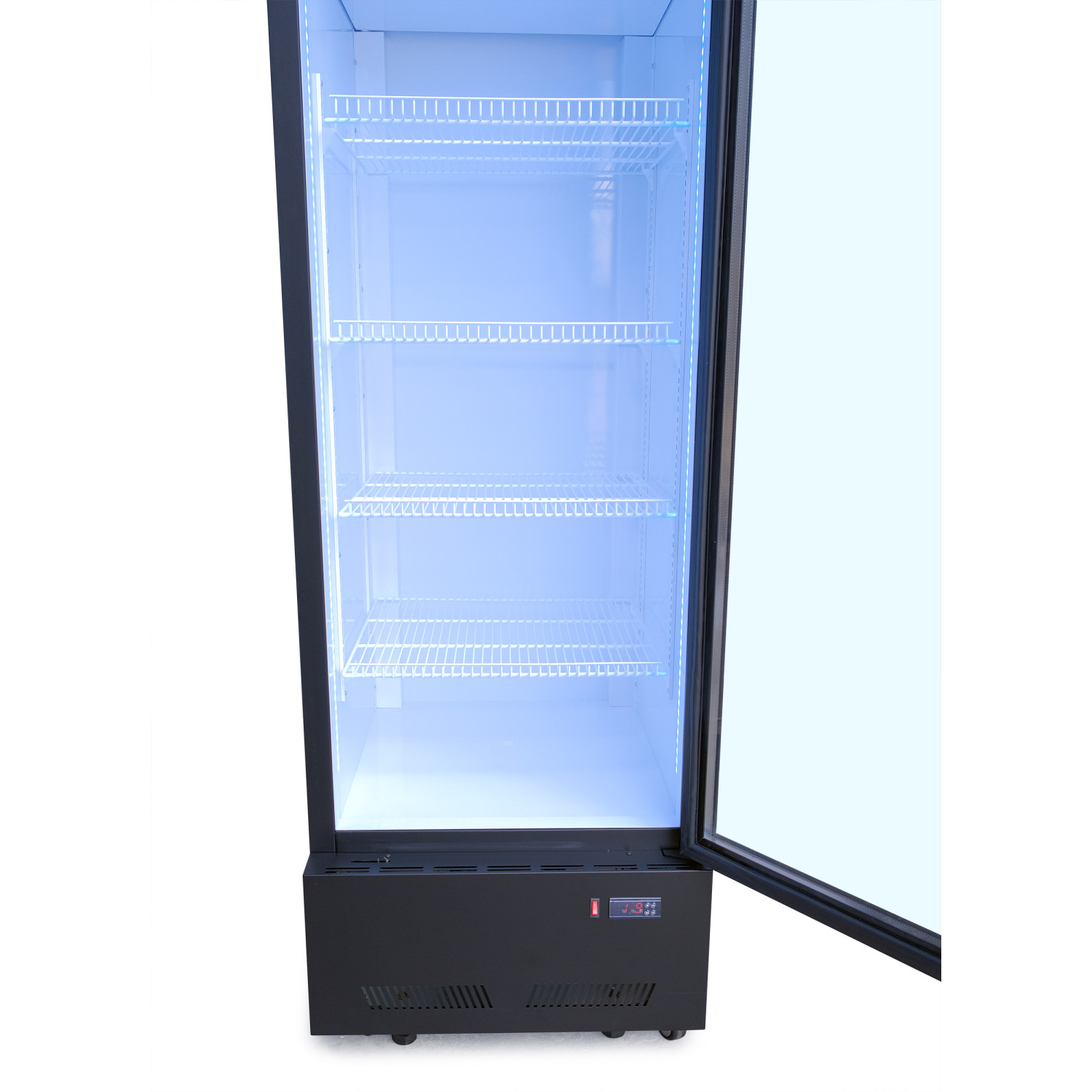 Шафа холодильна для напоїв GoodFood BC360BW2LEDCOL чорна-біла