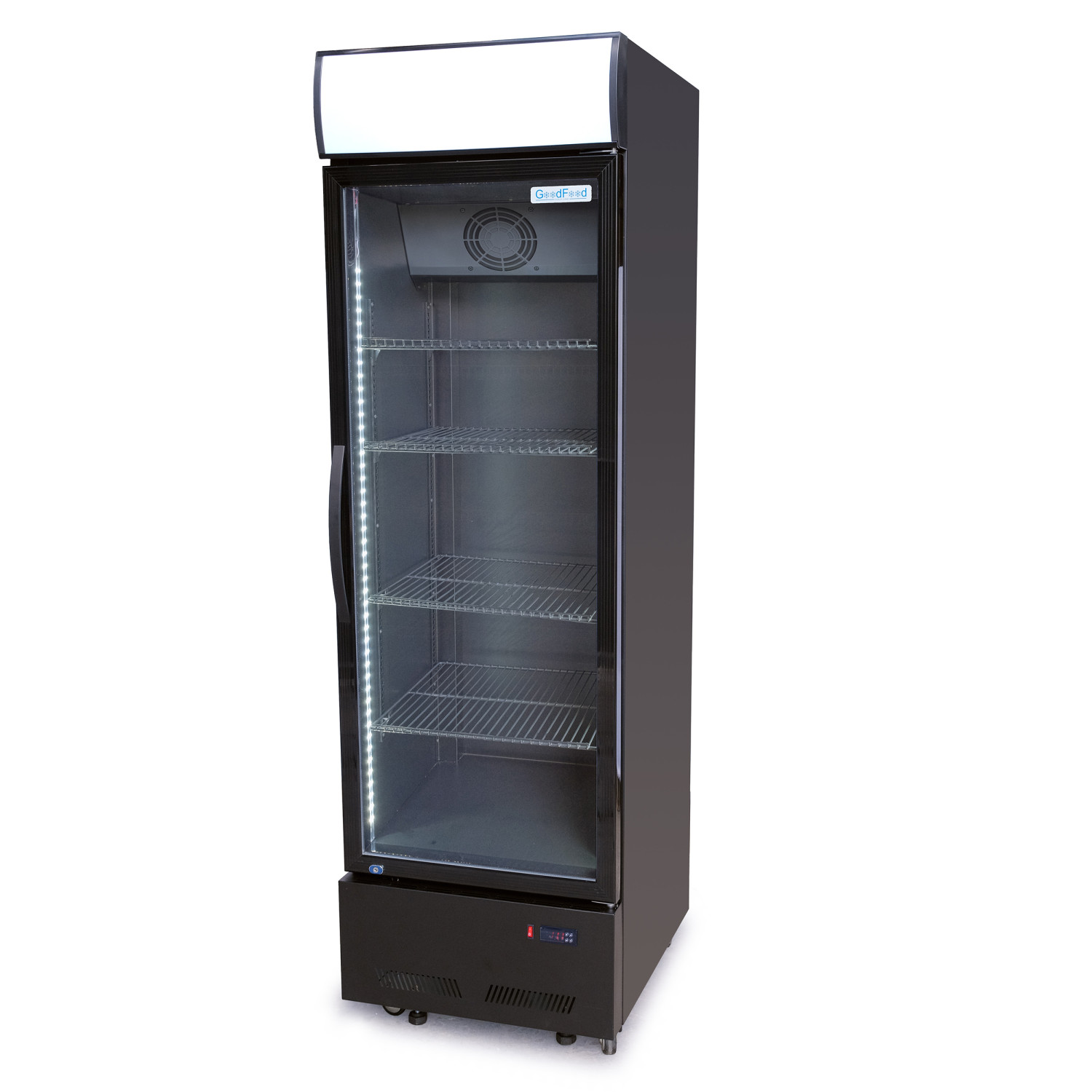 Шафа холодильна для напоїв GoodFood BC480BB2LED чорна-чорна