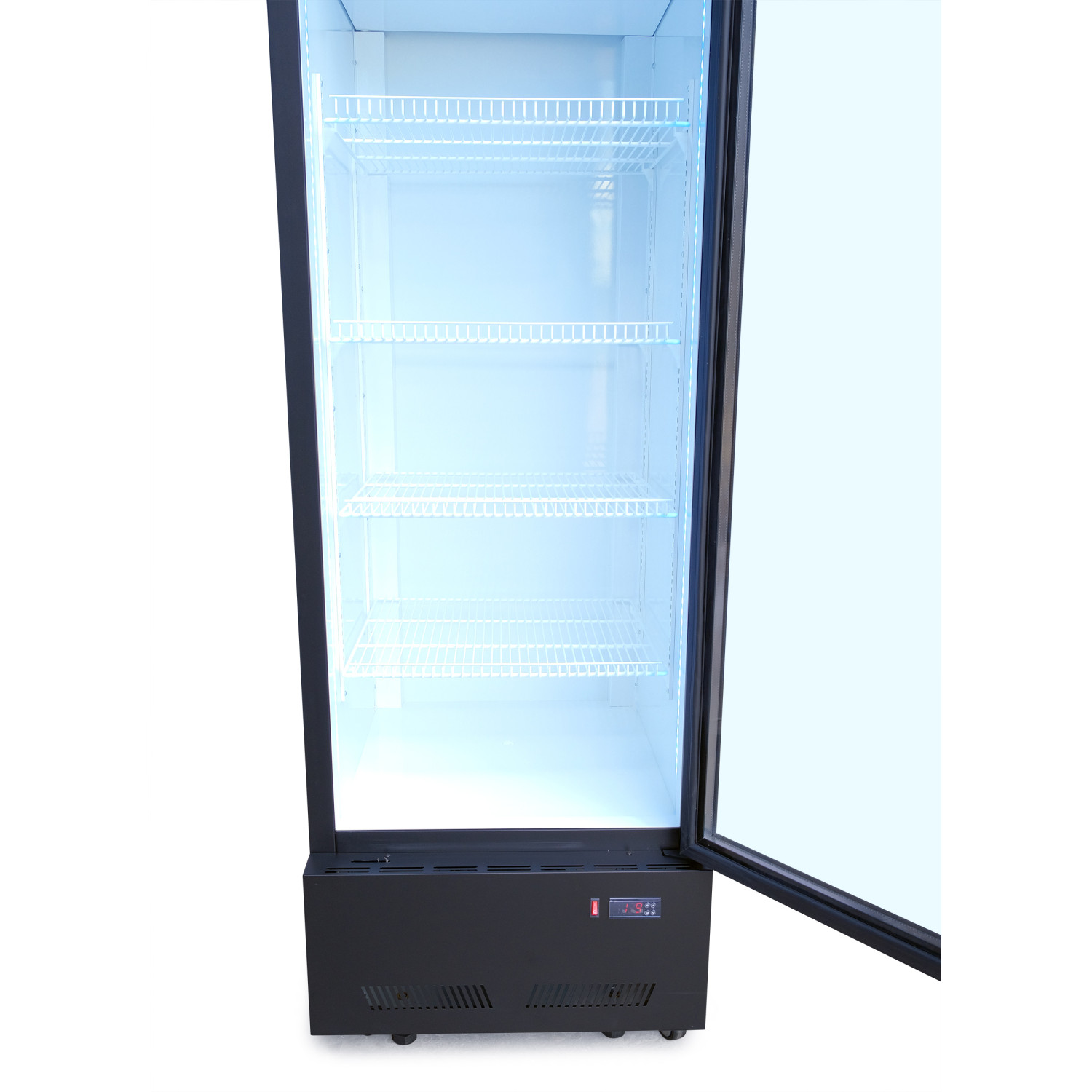Шафа холодильна для напоїв GoodFood BC480NBW2LED чорна-біла