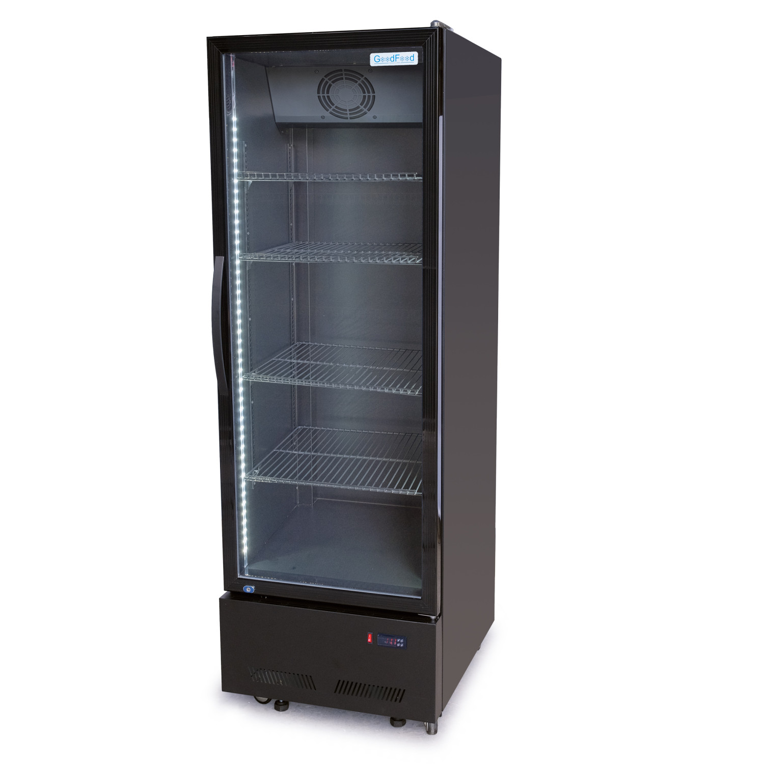 Шафа холодильна для напоїв GoodFood BC480NBB2LED чорна-чорна