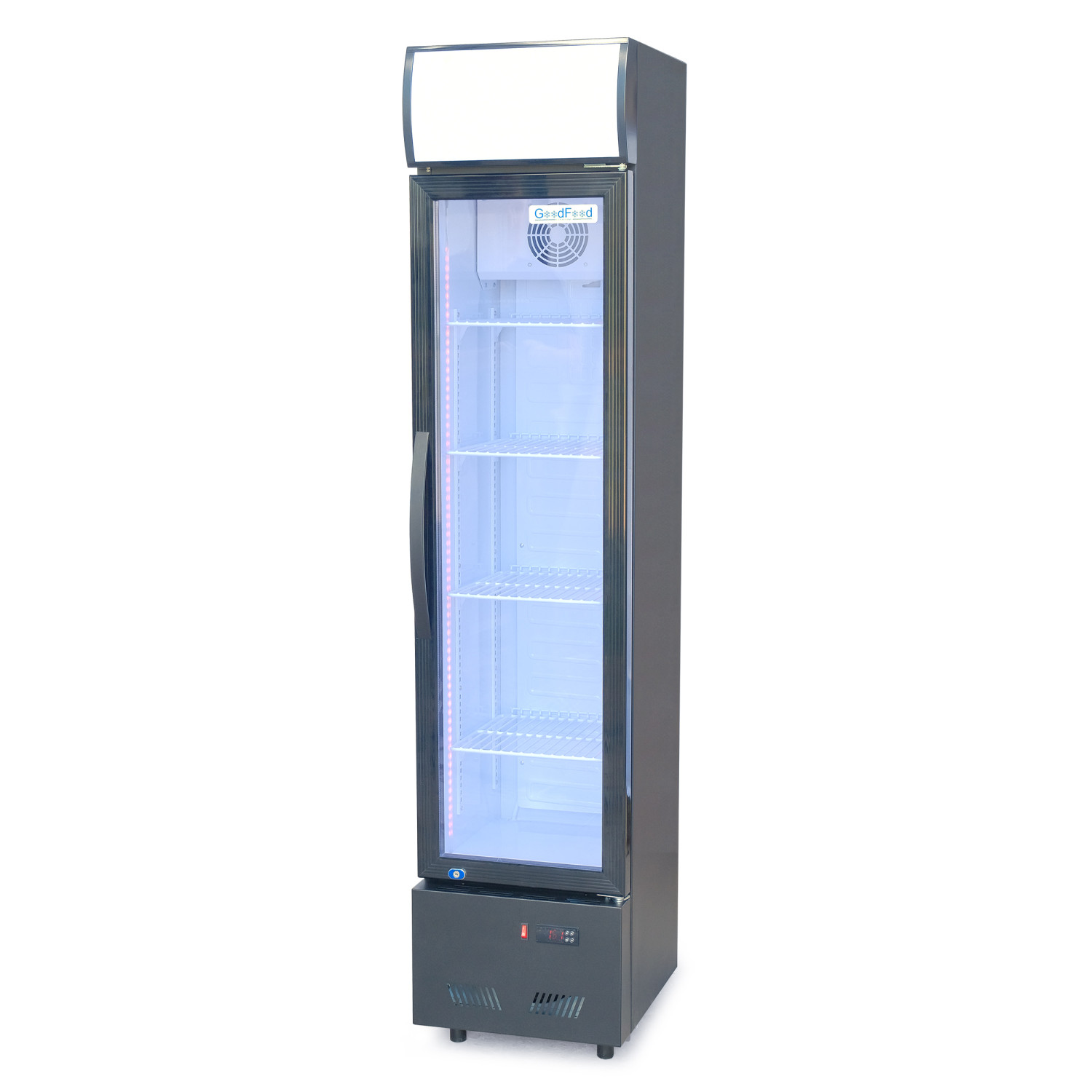 Шафа холодильна для напоїв GoodFood BC160BW2LEDCOL чорна-біла
