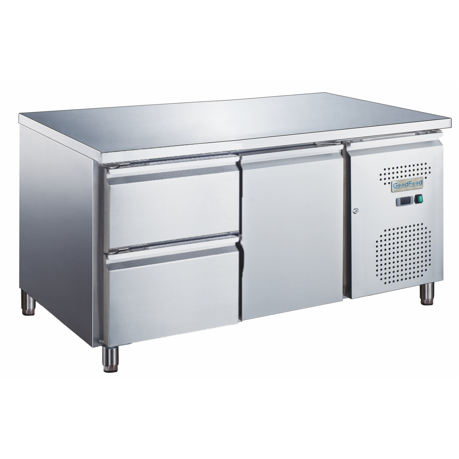Стіл холодильний GoodFood GF-UGN1220TN-HC UNDERCOUNTER дві шухляди
