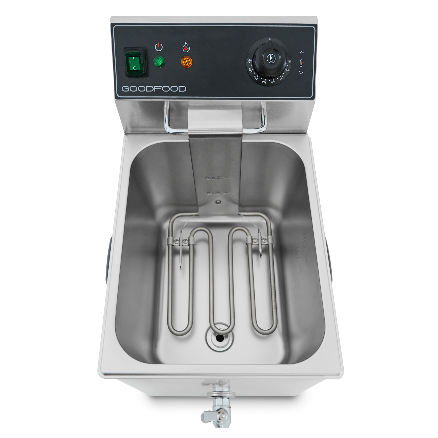 Фритюрниця електрична GoodFood EF8T BLACK із краном