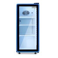 Шафа холодильна для напоїв GoodFood BC170NBW2LEDBLUE чорна-біла