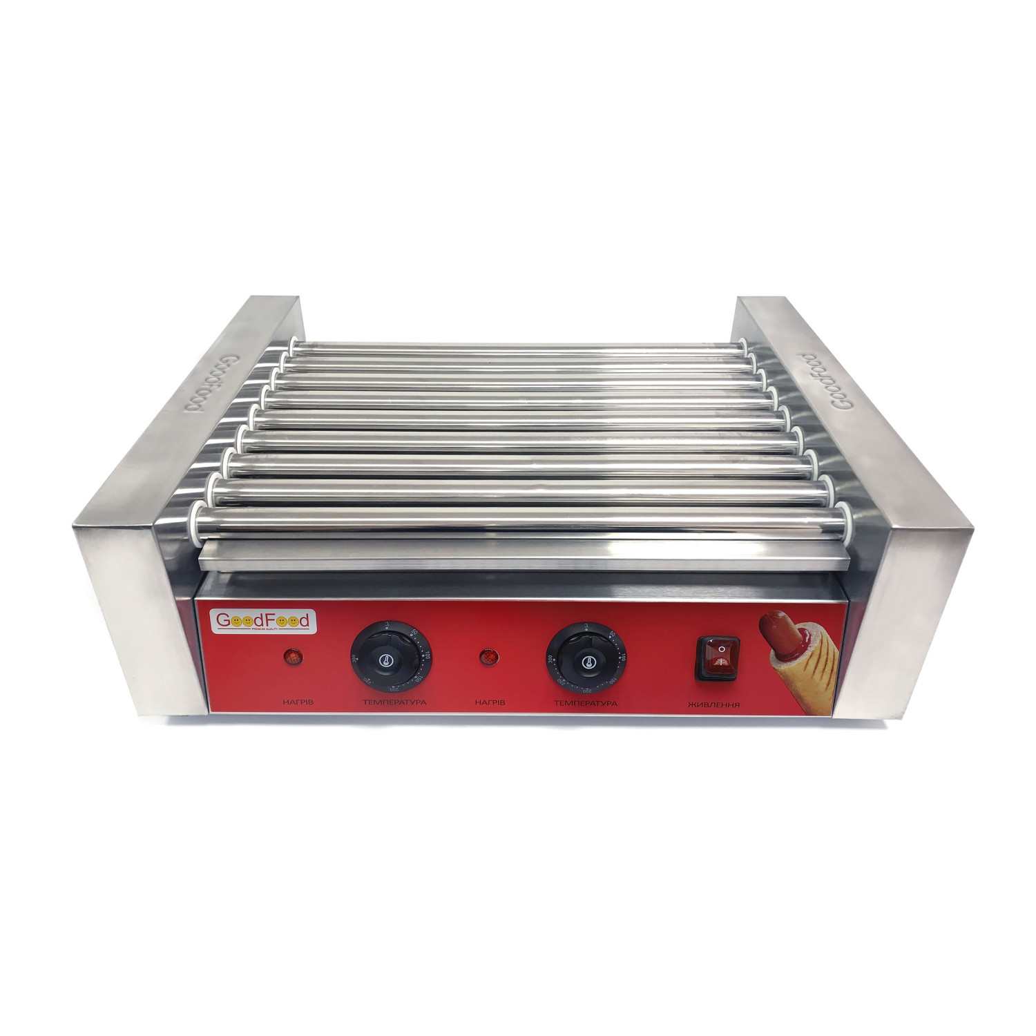 Гриль роликовий GoodFood HDRG9 RED